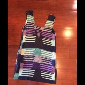 Mara Hoffman Geo Stripe Bandeau Mini Dress